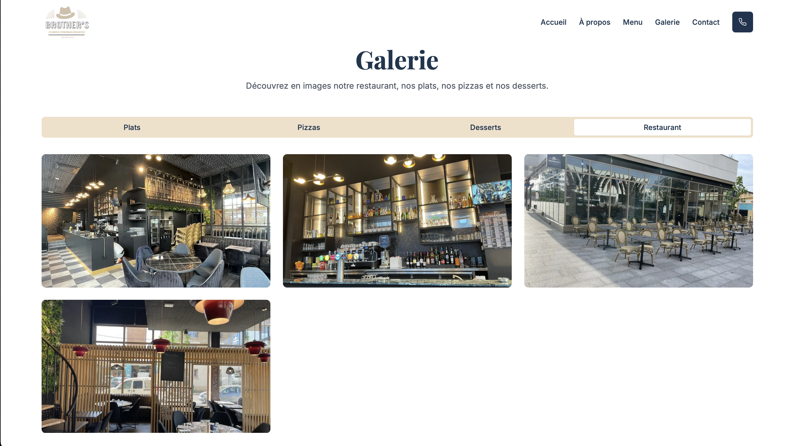 Site Vitrine pour Brother's Restaurant - Image 3